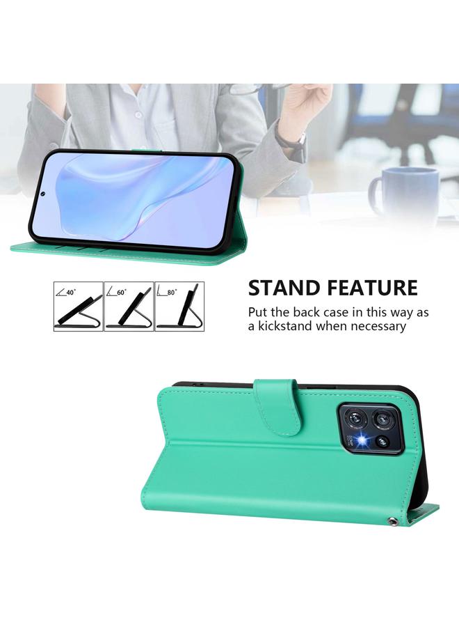 S-TOP Case For Motorola Edge+ 2023 / Moto X40 Skin Feel Solid Color Leather Phone Case with Lanyard - Image 3