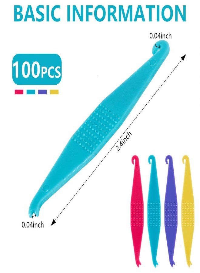 SenseYo 100 Pcs Colorful Dental Elastic Rubber Bands Placers Plastic Braces Rubber Band Tool for Orthodontic Braces - Image 2