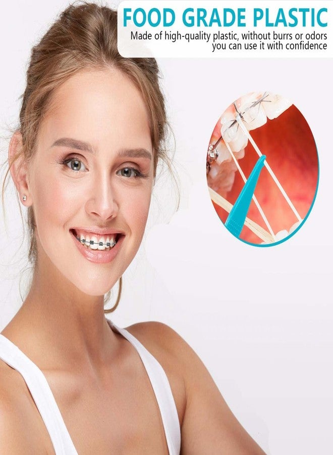 SenseYo 100 Pcs Colorful Dental Elastic Rubber Bands Placers Plastic Braces Rubber Band Tool for Orthodontic Braces - Image 4