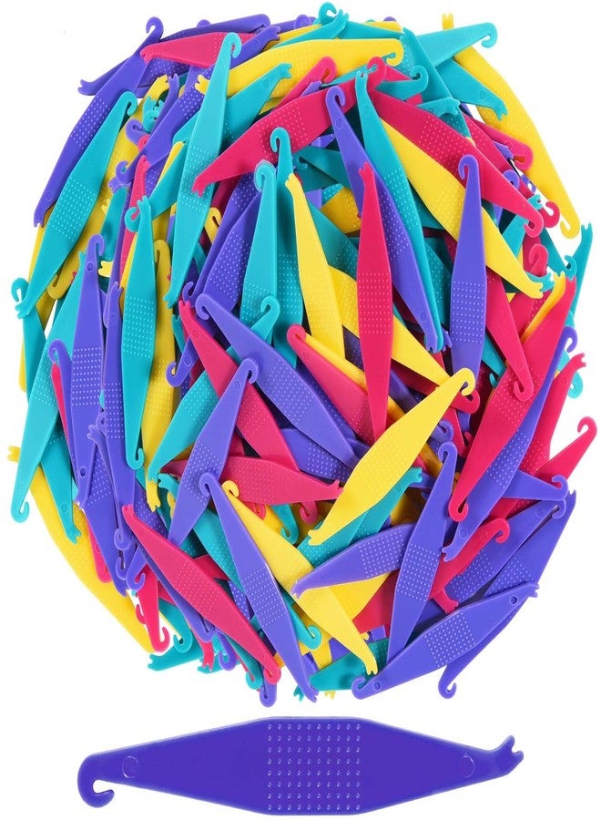 SenseYo 100 Pcs Colorful Dental Elastic Rubber Bands Placers Plastic Braces Rubber Band Tool for Orthodontic Braces - Image 1