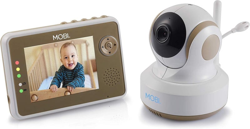 MOBI MobiCam DXRM1 Baby Monitoring System with Smart Auto Tracking Night Vision Remote Pan  Tilt Lullabies Quad View Baby Monitor Baby Monitoring System Baby Camera - Image 3