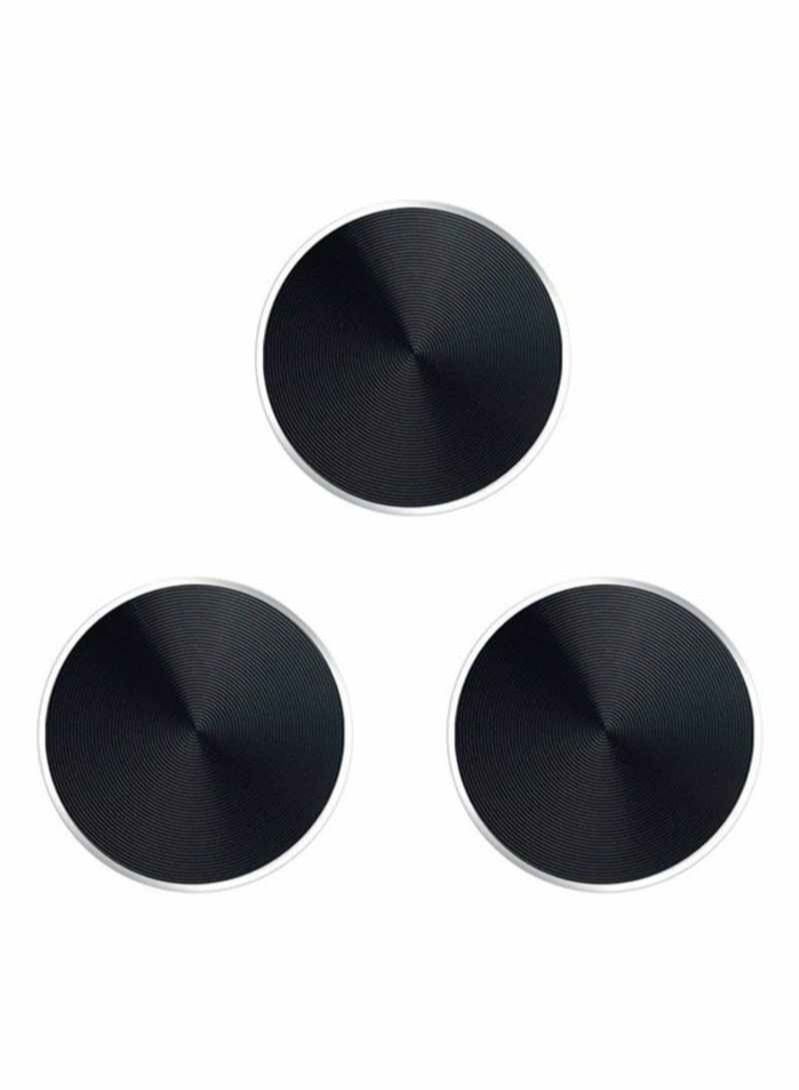 3-Piece Mounting Kits Stickers For Universal Magnetic Car Holder Black. - Image 1