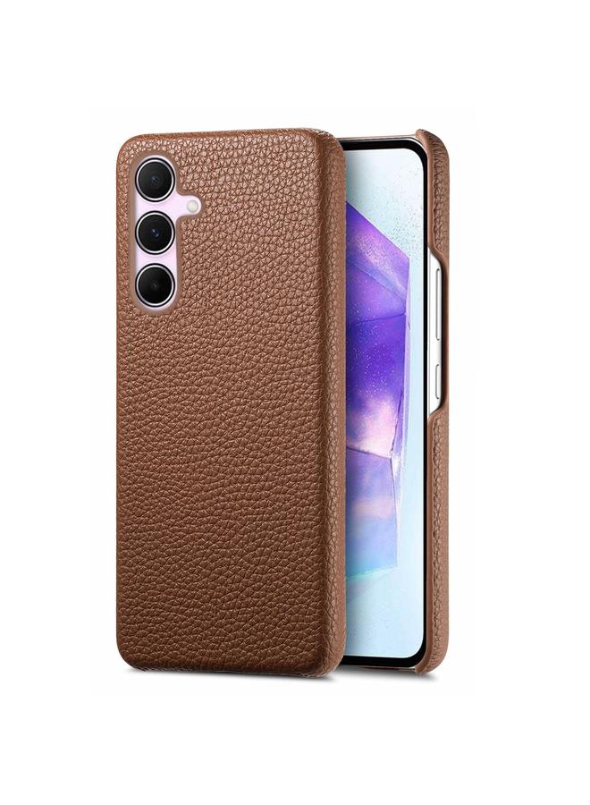 S-TOP Case For Samsung Galaxy A55 5G Litchi Oil Edge Leather Back Phone Case - Image 1
