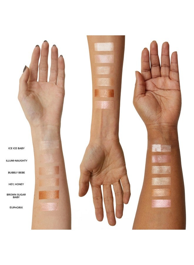 NUDESTIX Nudies Glow Cream Highlighter Bronze + Glow 3-In-1 All Over Face Colour For Eyes, Cheeks, Lips W/Blending Brush (Hey Honey) - Image 2