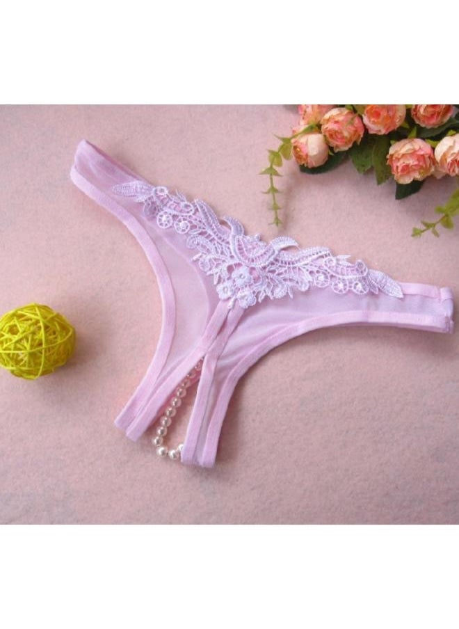 Generic Fashion Women Underwear Cutout Pearl Lace Butterfly G-String Thong No: 3009 