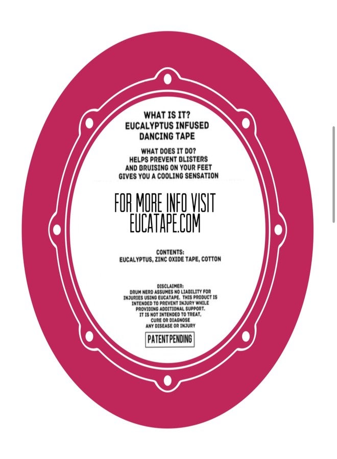 Eucatape Eucalyptus Infused Dancing Tape - for Ballet Salsa Hip Hop Ballroom Contemporary Latin Irish Modern Jazz Tap, Pink - Image 2