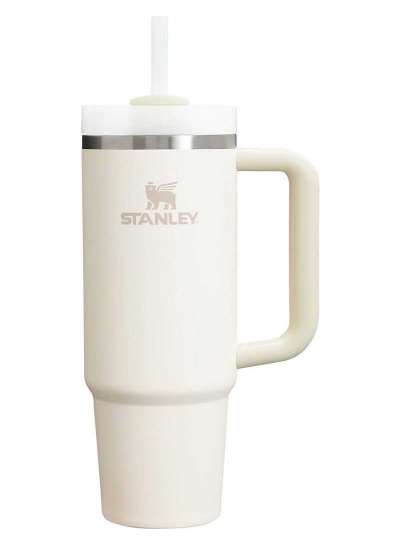 Stanley - Stanley Quencher H2.0 FlowState Tumbler 30OZ CREAM Stainless Steel Vacuum Insulated with 3-Position Lid and Straw Perfect for Water Iced Tea Coffee On-the-Go Hydration Ideal Gift Stanley Cup - Image 1
