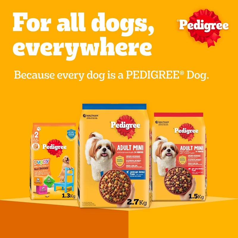 بيديجري طعام كلاب الجروه من نوع Pedigree بنكهة الدجاج والبيض، نوع جاف (للجروه الصغيرة)، وزن 1.3 كجم، عبوة تحتوي على 6 عبوات. - Image 5