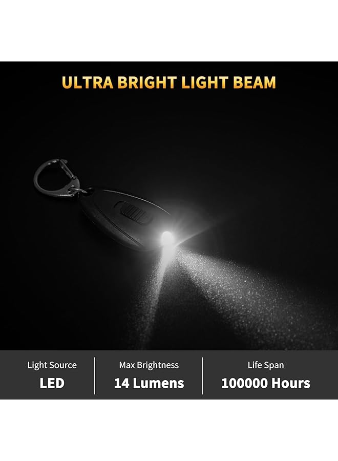 KASTWAVE Keychain Flashlight 10 Pcs Portable Mini Keychain Light Lumens Bright LED Key Ring Light for Outdoor Camping Emergency Hiking Gear - Image 4