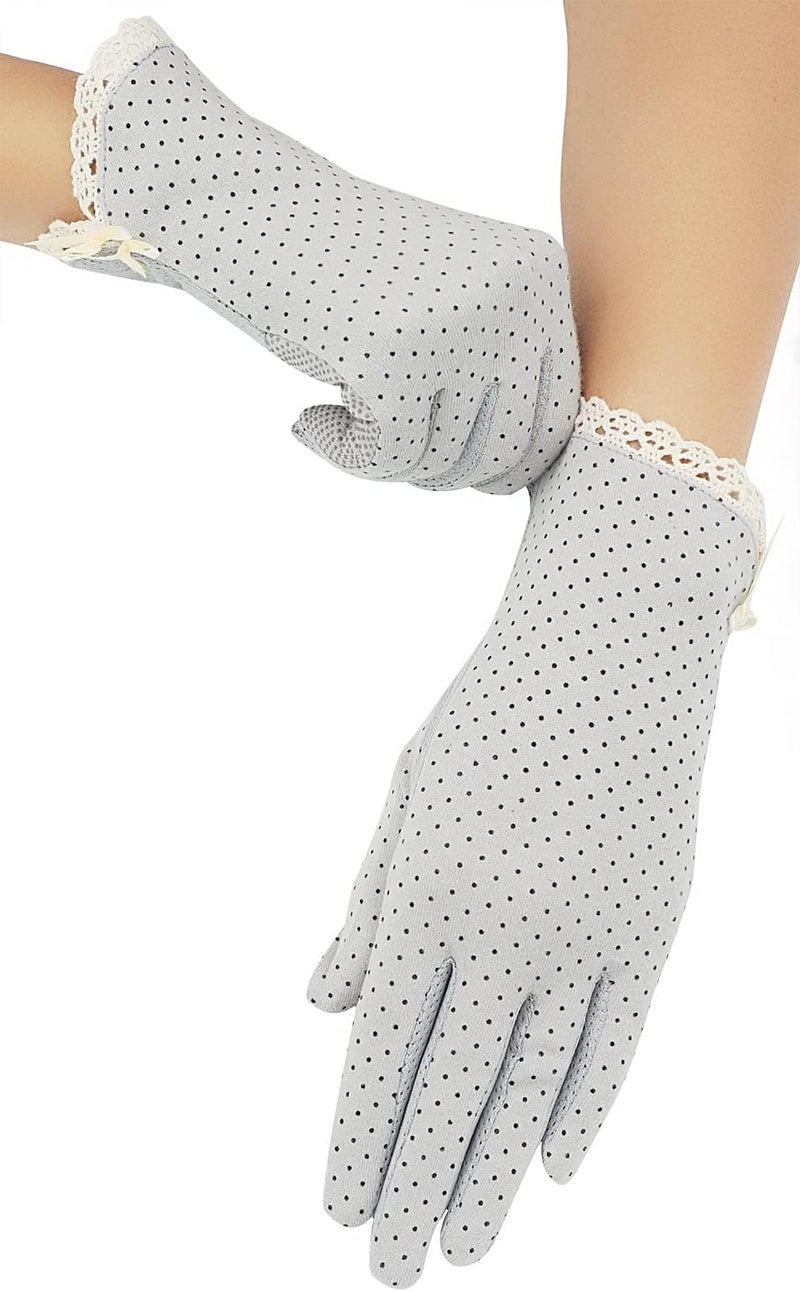 Lovful Summer Women Screentouch Gloves Sun Uv Protection Driving Gloves, Gray, One Size - Image 2