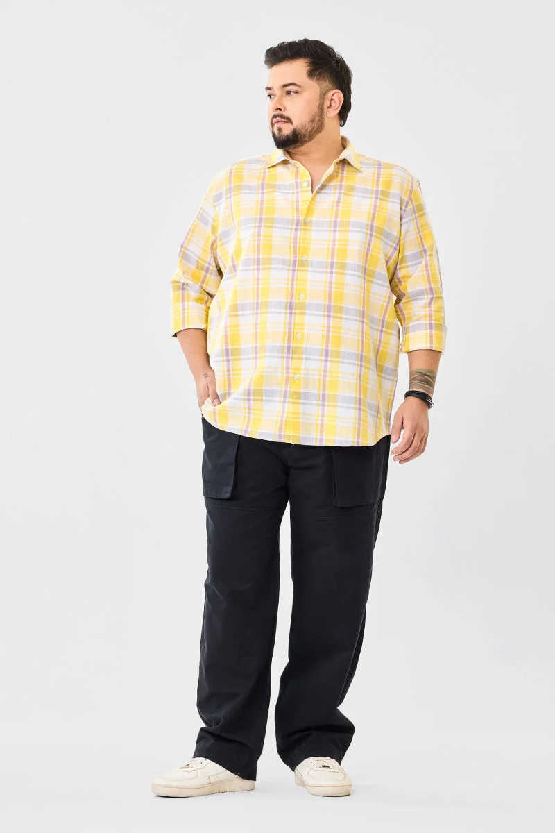 SNITCH بنطلون كارجو مقاس كبير بستة جيوب