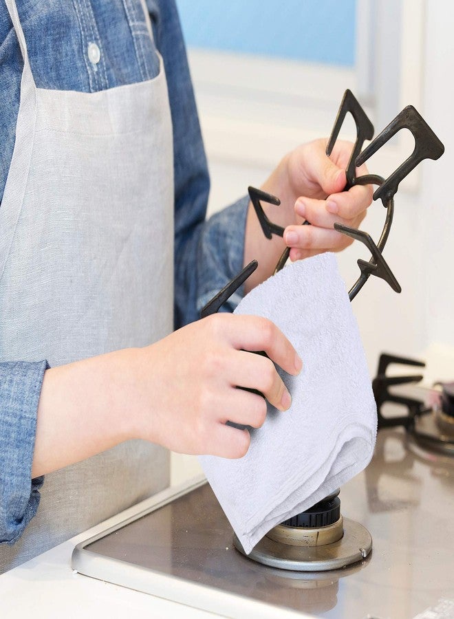 يوتوبيا تويلز مناشف يوتوبيا لتنظيف المطبخ والحمامات، عبوة من 12 قطعة، مقاس 16 × 19 بوصة، مناشف بيضاء فائقة الامتصاص مصنوعة من القطن بنسبة 100%، مناشف تنظيف متعددة الأغراض للمنزل والمطابخ. - Image 5