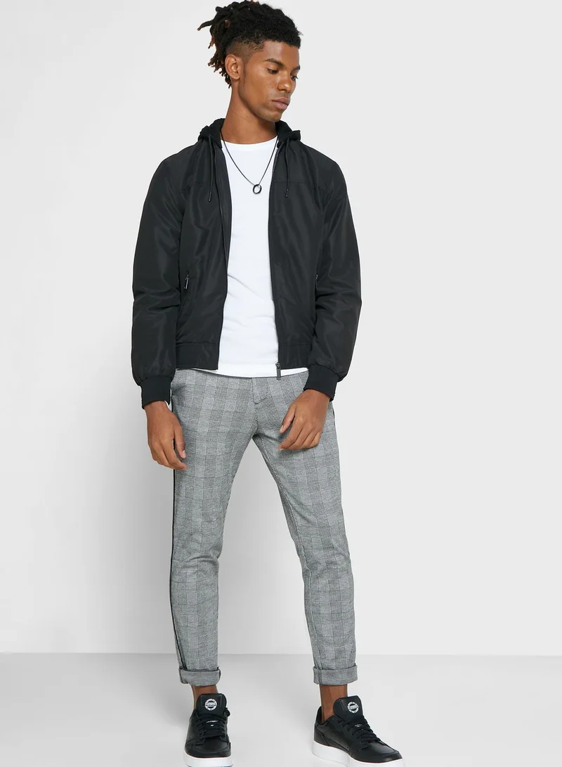 RIVER ISLAND Hooded Bomber Jacket