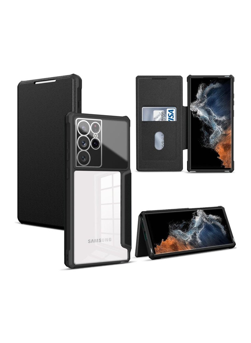 Suteni Flip Cover Magnetic Phone Case for Samsung