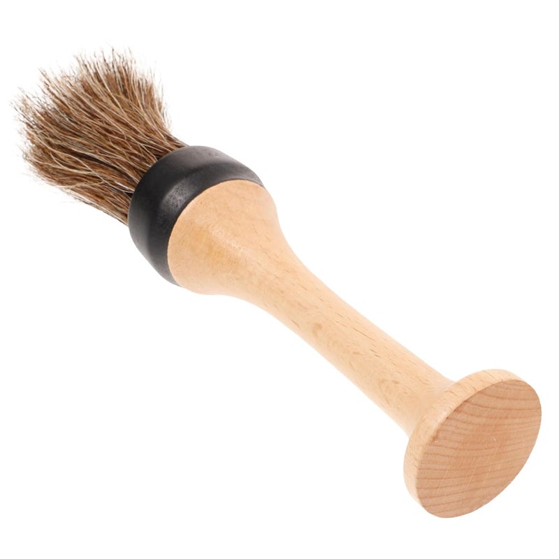 فرشاة غبار الرقبة للحلاقة بمقبض خشبي لإزالة الشعر، أداة تنظيف صالون محمولة خفيفة الوزن - Image 1