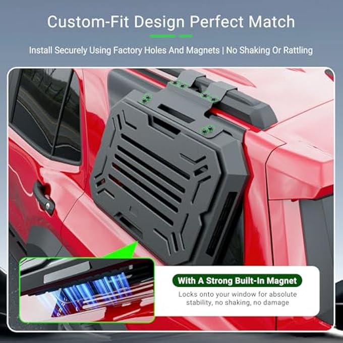 rayihni Rear Window Storage Molle Panel Compatible with 2025 Toyota 4Runner Exterior Molle Storage Panel (Only for Driver Side) Storage Panel System Replacement for 2025 Toyota 4Runner Accessories - Image 3