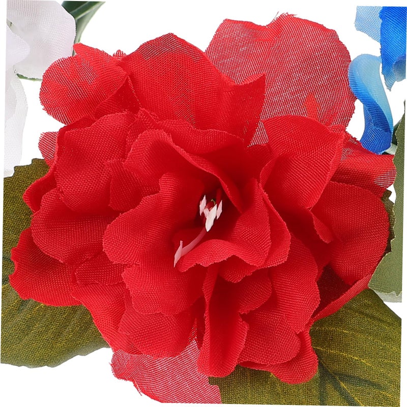 Realistic Floral Wreath Centerpiece for Pillar Candles Home Decor Wedding Party - Image 4