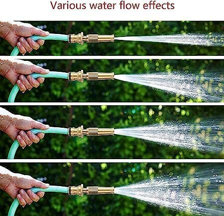VAKTAVYA VAKTAVYA Nozzle Water Spray Gun Water Jet Hose Nozzles Hose Pipe Spray Gun SUITABLE for 12 Hose Pipe For Gardening And Washing Without Hose Pipe  - Image 2