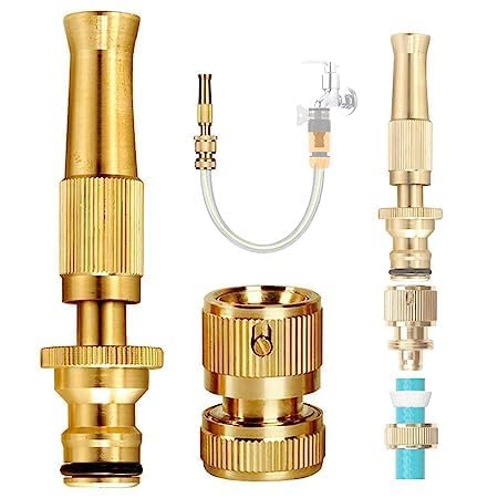 VAKTAVYA VAKTAVYA Nozzle Water Spray Gun Water Jet Hose Nozzles Hose Pipe Spray Gun SUITABLE for 12 Hose Pipe For Gardening And Washing Without Hose Pipe  - Image 1