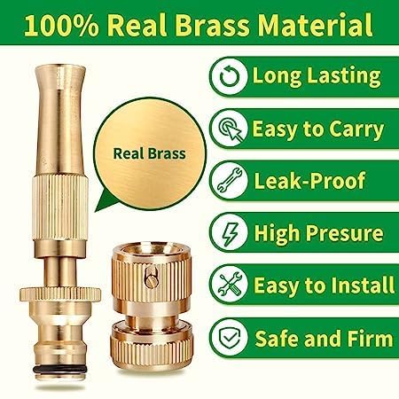 VAKTAVYA VAKTAVYA Nozzle Water Spray Gun Water Jet Hose Nozzles Hose Pipe Spray Gun SUITABLE for 12 Hose Pipe For Gardening And Washing Without Hose Pipe  - Image 3