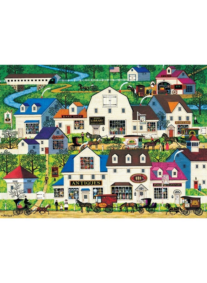 Buffalo Games - Charles Wysocki - Shops and Buggies - 1000 Piece Jigsaw Puzzle for Adults -Challenging Puzzle Perfect for Game Nights - Finished Size is 26.75 x 19.75 - Image 2