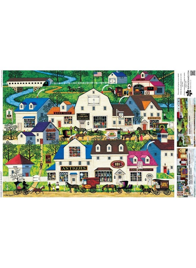 Buffalo Games - Charles Wysocki - Shops and Buggies - 1000 Piece Jigsaw Puzzle for Adults -Challenging Puzzle Perfect for Game Nights - Finished Size is 26.75 x 19.75 - Image 5