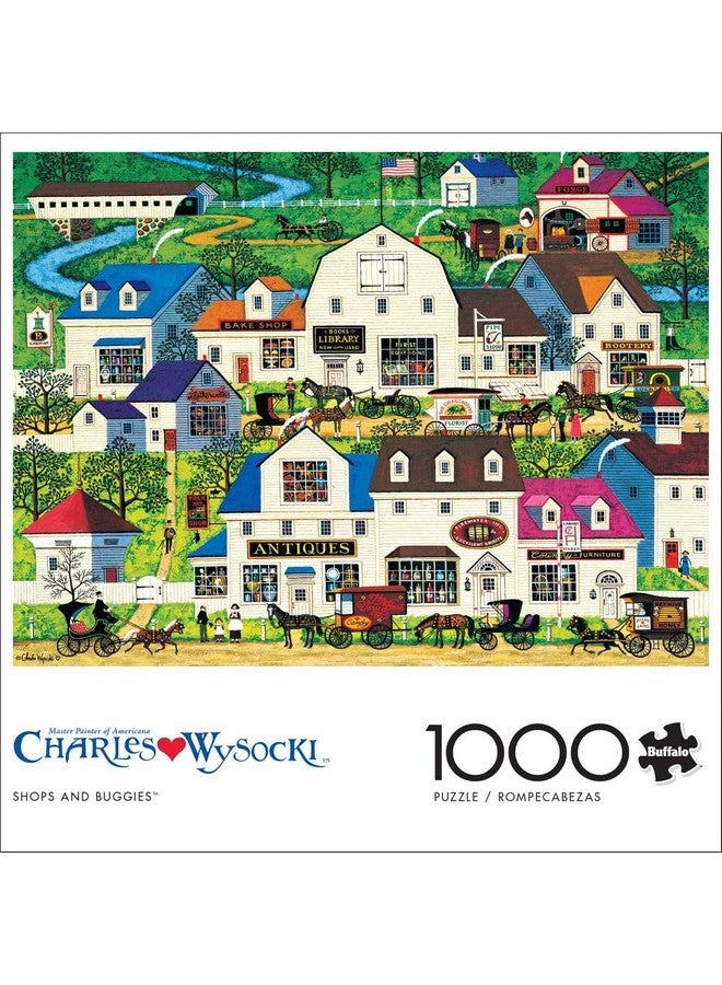Buffalo Games - Charles Wysocki - Shops and Buggies - 1000 Piece Jigsaw Puzzle for Adults -Challenging Puzzle Perfect for Game Nights - Finished Size is 26.75 x 19.75 - Image 3