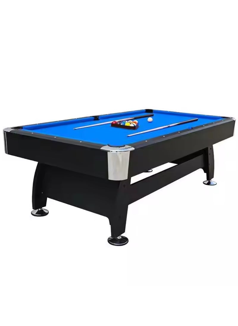 7-ft 3 IN 1 Professional Billiard Pool Tables with Full Accessory Pool Table with Table Tennis Top - Black with Blue Felt