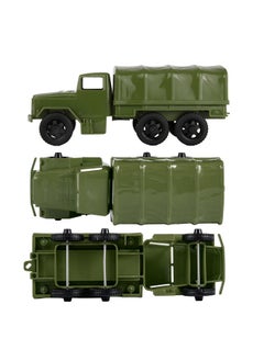 Tim Mee Toy TimMee Plastic Army Men Trucks - OD Green M34 Deuce and a Half Cargo Vehicles US Made  - Image 3