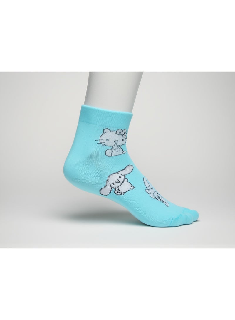 Hello Kitty & Friends 3 PAIRS | HELLO KITTY & FRIENDS ANKLET SOCKS 78% COTTON | 18% POLYESTER | 4% ELASTANE - Image 4