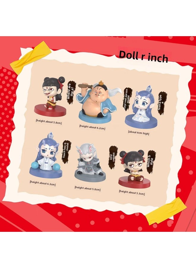 The National Version Of Ao Guang Nao Cha's Devil Boy Nao Hai Ao Bing Nao Cha 2 Series Taiyi Real Man Blind Box Enchment Beast Hand-held-Color:★[ao Bing Model A] Unboxing And Confirmation-Specification:About 6cm High