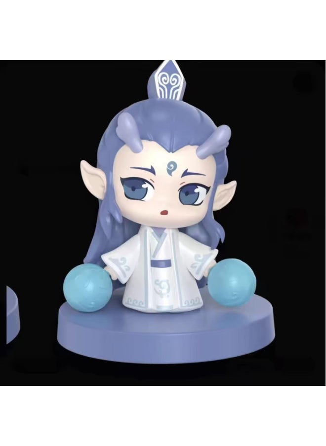 The National Version Of Ao Guang Nao Cha's Devil Boy Nao Hai Ao Bing Nao Cha 2 Series Taiyi Real Man Blind Box Enchment Beast Hand-held-Color:★[ao Bing Model A] Unboxing And Confirmation-Specification:About 6cm High