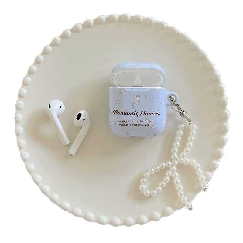 حافظة حماية متوافقة باللون أزرق من البلاستيك AirPods Pro AirPods 3 مع سماعات AirPods Pro / سماعات AirPods 3 مع غطاء صلب ومع حلقة تعليق - Image 1