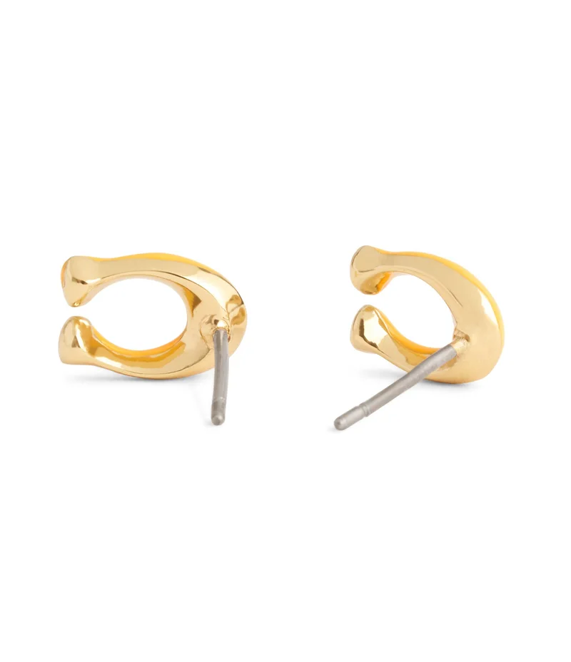 كوتش Enamel C Stud Earrings