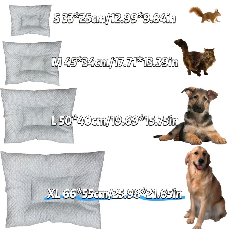 XL Cool Pet Mat Ice Bean Cat Kitten Bed Dog Sleeping Mattress All Season - Image 2
