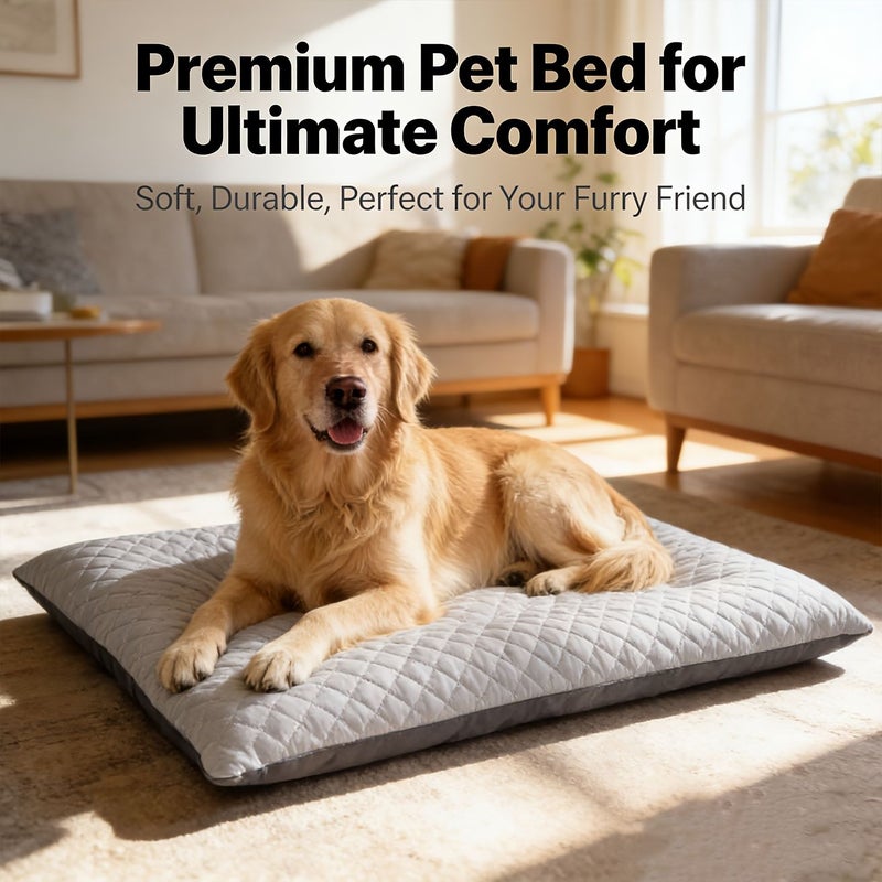 XL Cool Pet Mat Ice Bean Cat Kitten Bed Dog Sleeping Mattress All Season - Image 1