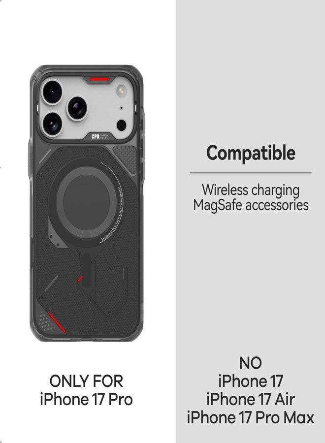 Aulumu A17 Rugged Case for iPhone 17 Pro | MagSafe Compatible | Integrated Drop Protection | Touch-Sensitive Buttons | Military-Grade Outdoor Design Black - Image 3