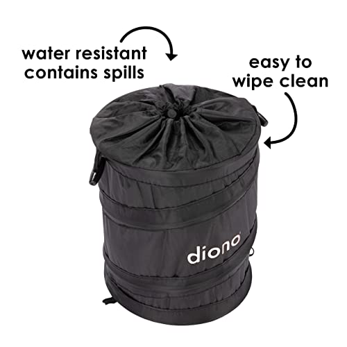 Diono Pop-up Trash Bin, Collapsible Car Trash Can Portable, Small, Leak Proof, Perfect For Keeping Car Clean, Black - Image 4