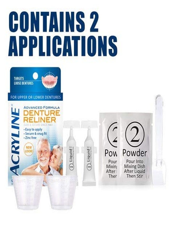 Acryline Advanced Formula Denture Reliner - Refit and Tighten Dentures/for Both Upper & Lower Dentures/Easy Application - Image 4