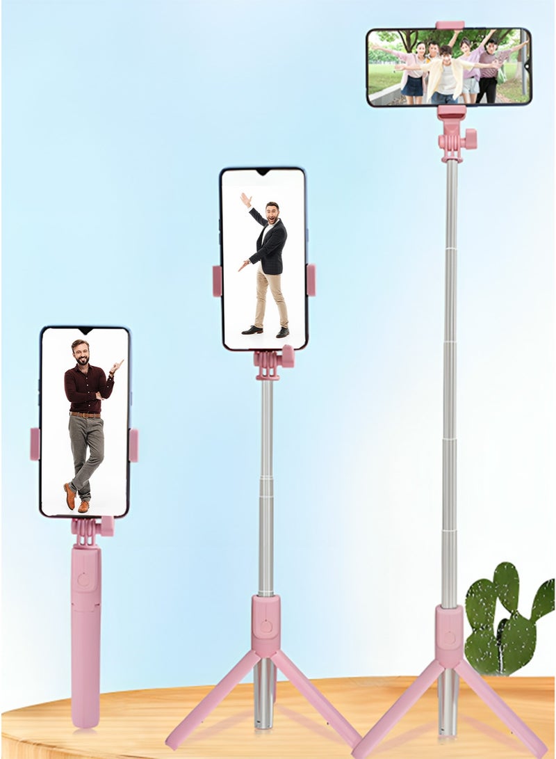 Selfie Stick Tripod Stand – Stainless Steel, Extendable Up to 175cm, Bluetooth Remote Shutter, Anti-Shake with Built-in Fill Light, Perfect for Vlogging & Professional Photography, Compatible with All Smartphones & Cameras – Black - Image 1