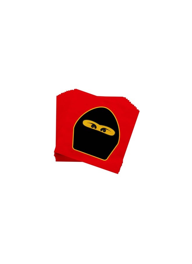 Blue Orchards - مجموعة لوازم حفلات Ninja Master Value (60 قطعة لـ 16 ضيفًا) لوازم حفلات Ninja Birthday Party أطباق ومناديل Ninja وحفلات عيد ميلاد Ninja Themed Spy وحفلات Blue Orchards - Image 1