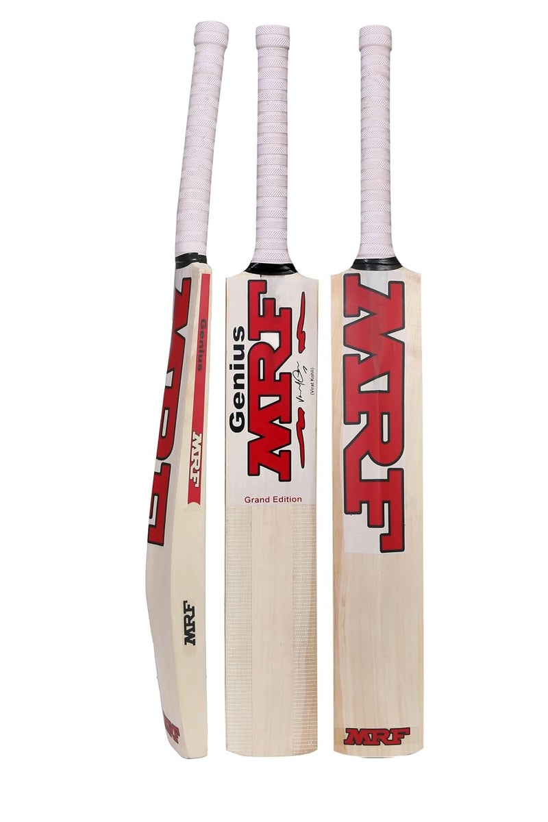 AEM ® Poplar Willow Wooden Cricket Bat with Cover for Boys & Girls (Size 1 for 2-4 Year) - Image 1