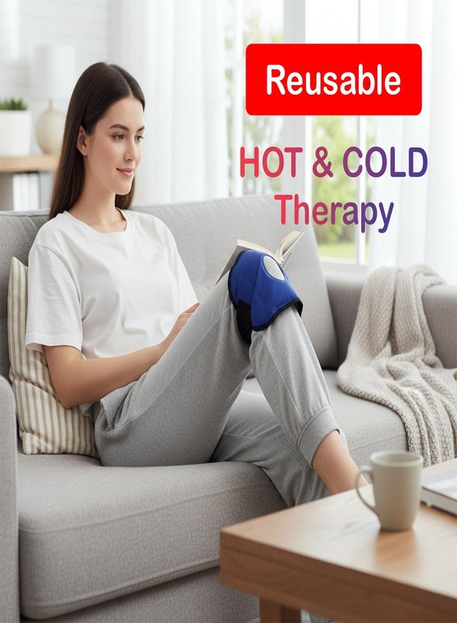 KARP Reusable Hot & Cold, Knee & Elbow Pack | Flexible Gel Pack with Adjustable Strap for Pain Relief, Swelling, Sports Injuries, Knee Surgery & Joint Therapy | Easy to carry at office, travel or gym (1 Pack) - Image 2