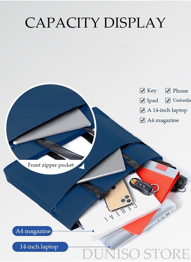 15.6 Inch Laptop Bag Lightweight Computer Bag Travel Business Briefcase Waterproof and Dustproof Handbag Messenger Bag for Men Work Office