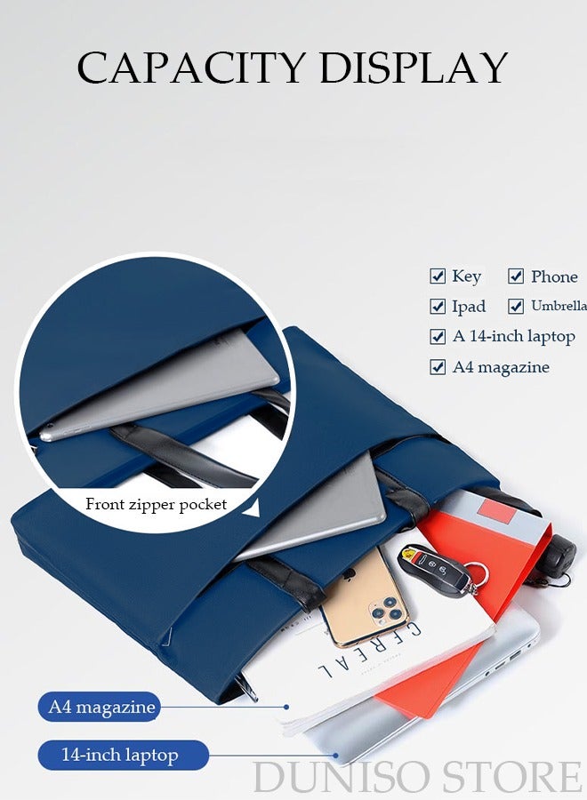 DUNISO 15.6 Inch Laptop Bag Lightweight Computer Bag Travel Business Briefcase Waterproof and Dustproof Handbag Messenger Bag for Men Work Office - Image 5