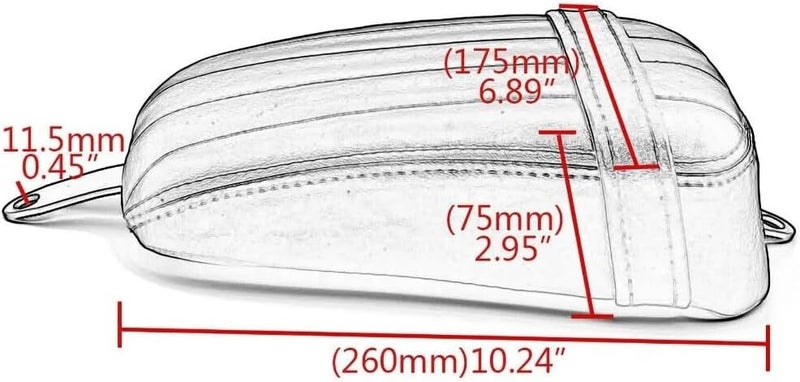 Wivplex Motorcycle Rear Passenger Cushion Pad - Image 4