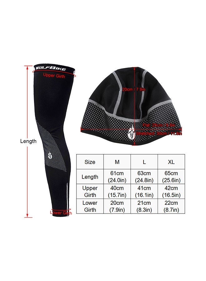 Generic Windproof Sports Running Cycling Cap and Leg Warmers Set - Image 4