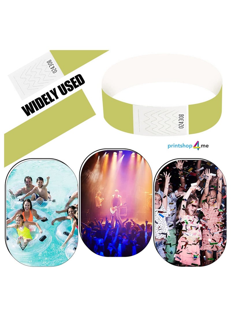 PRINTSHOP4ME - Event Paper Wristbands and Identification Bands Made Of Tyveck Material 19mm x 250mm (Gold) - Image 1