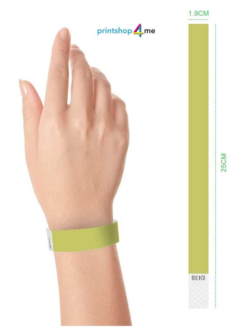 PRINTSHOP4ME - Event Paper Wristbands and Identification Bands Made Of Tyveck Material 19mm x 250mm (Gold) - Image 1