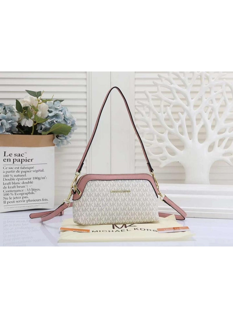 حقيبة يد نسائية فاخرة بتصميم أنيق من مايكل كورس، حقيبة كتف أنيقة تحمل شعار MK المميز